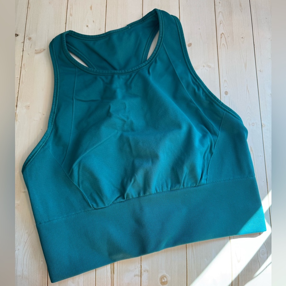 Lululemon Wunder Under Blue Activewear Top